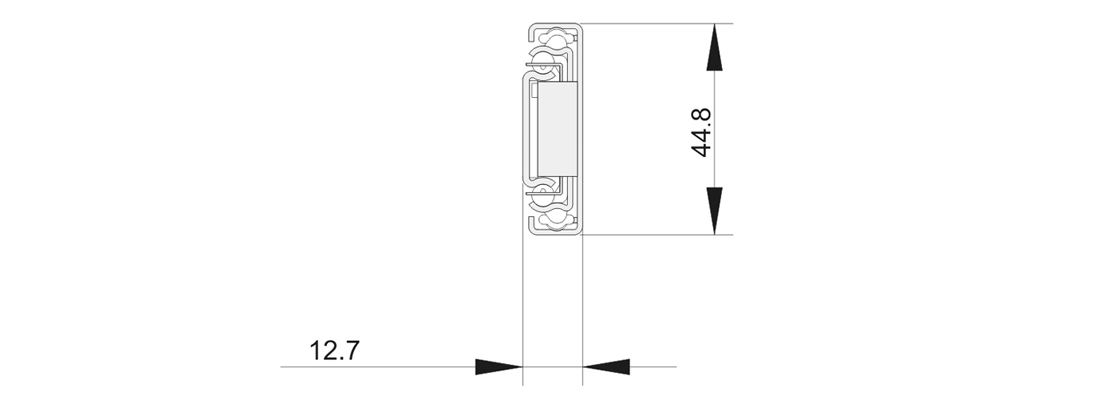 4501S三節(jié)緩沖鋼珠滑軌